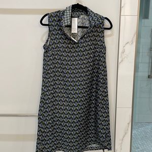 Silk sleeveless shirt dress- never worn - pristine condition